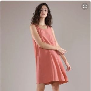 Grana Silk Swing Dress / Size S / Dusty Rose
